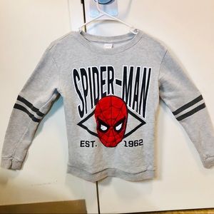Authentic Marvel Spider-Man sweatshirt red grey